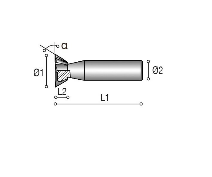 WZFC 45 Graden Frees Wolfraamcarbide Zwaluwstaart Frees Staal Bewerkingsgereedschap,D16x45x8x20x60 WZFC 45 Graden Frees Wolfraamcarbide Zwaluwstaart Frees Staal Bewerkingsgereedschap,D16x45x8x20x60