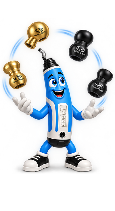 Nogie, de vrolijke mascotte van Noga Tools